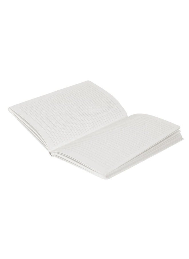 giftology A5 PU Lined Notebook with Pen Loop & Satin  Ribbon - White - Image 4