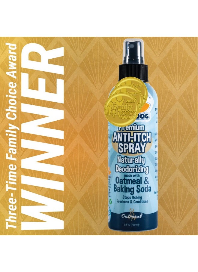 Bodhi Dog - Anti Itch Spray | Natural Soothing Relief For Dry, Itchy, Bitten Or Allergy Damaged Skin Treatment | Anti Itch Spray For Dogs & Cats | Made In Usa (Oatmeal, 8 Oz) - Image 1