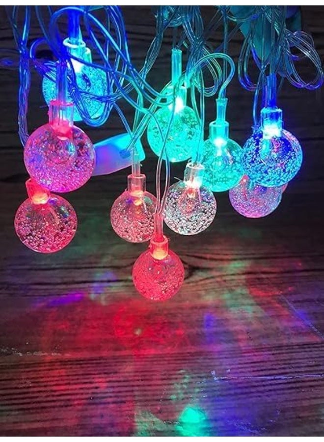 NAMA Ramadan decorative lights - multi-colored crystal LED raindrops, 3.5 meters - Image 4