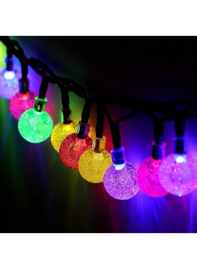 NAMA Ramadan decorative lights - multi-colored crystal LED raindrops, 3.5 meters - Image 2