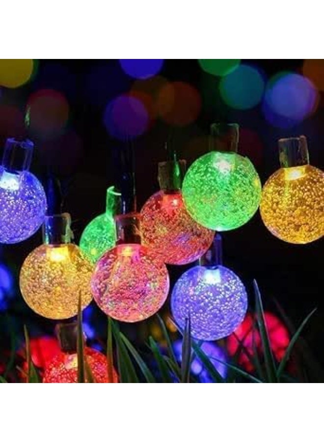 NAMA Ramadan decorative lights - multi-colored crystal LED raindrops, 3.5 meters - Image 3