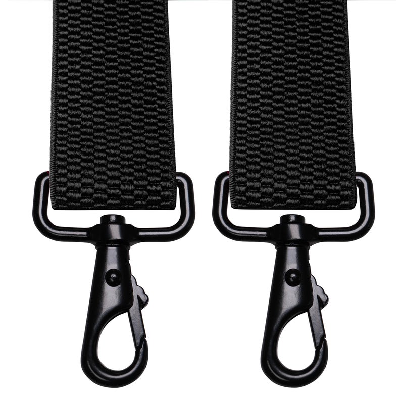 JEMYGINS 1.48" Wide Heavy Duty Black Suspender with 4 Swivel Hooks for Jeans Pants(3) - Image 4