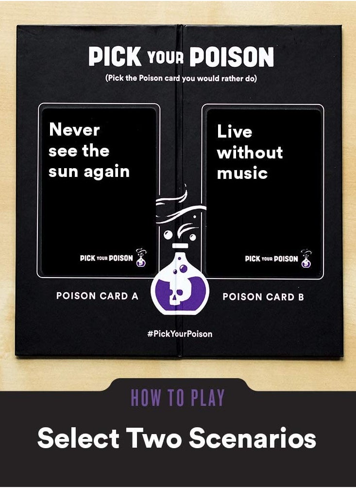 Generic - Pick Your Poison Would You Rather Party Card Game For Adult 18.8 x 7.9 x 10cm - Image 1