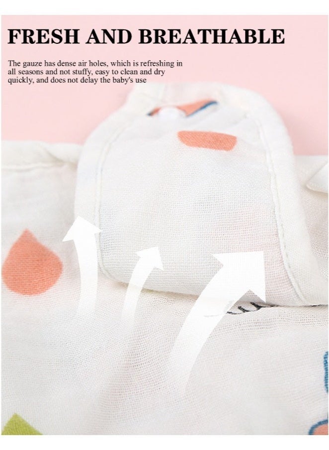 KENSON Pack Of 4 Baby Cotton Bib Set - Image 3