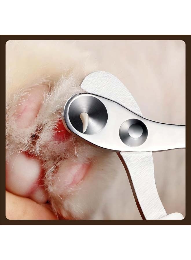 2PCS Cat Nail Clippers, Pet Nail Clippers, Cat Claw Trimmers, 2mm & 3mm Circular Cutting Holes for Small Animals Such as Birds, Bearded Dragon, Hamsters, Rabbits, Hedgehogs, Guinea Pigs (Blue) - Image 3