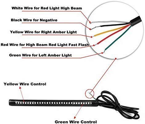 Walmotor LED Strip Tail Light Turn Signal Brake Indicator- - All Bikes - Image 3