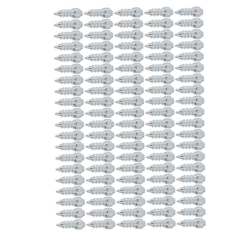 Snow Tire Studs 100-Pack Steel Material - Reusable With Installation Tool Traction Studs for Mountain Bikes, Electric Cars, Scooters, Motorcycles - Image 3