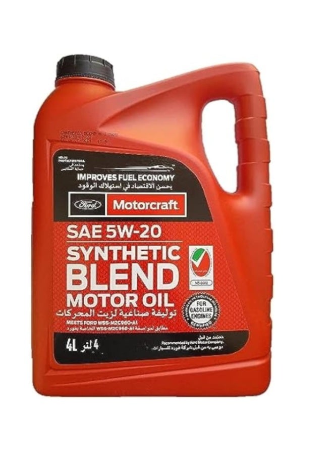 Motorcraft 5W20 Synthetic Blend Motor Oil 4L