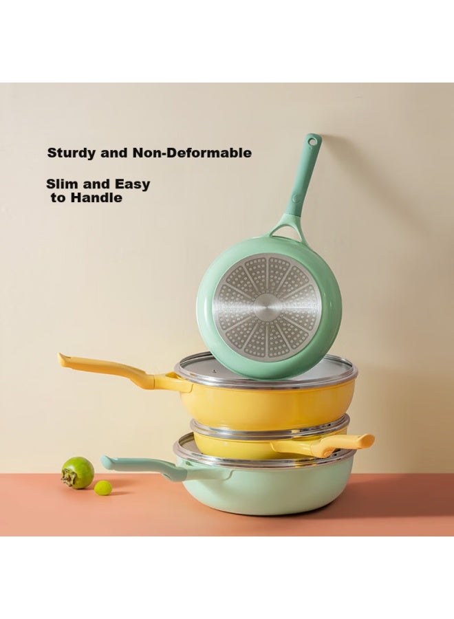 Buydeem Non-stick Frying Pan 26cm Spring Green For Induction And Gas Stoves - Image 4