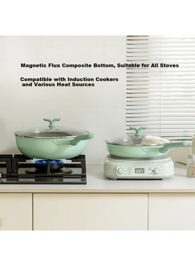 Buydeem Non-stick Frying Pan 26cm Spring Green For Induction And Gas Stoves - Image 3