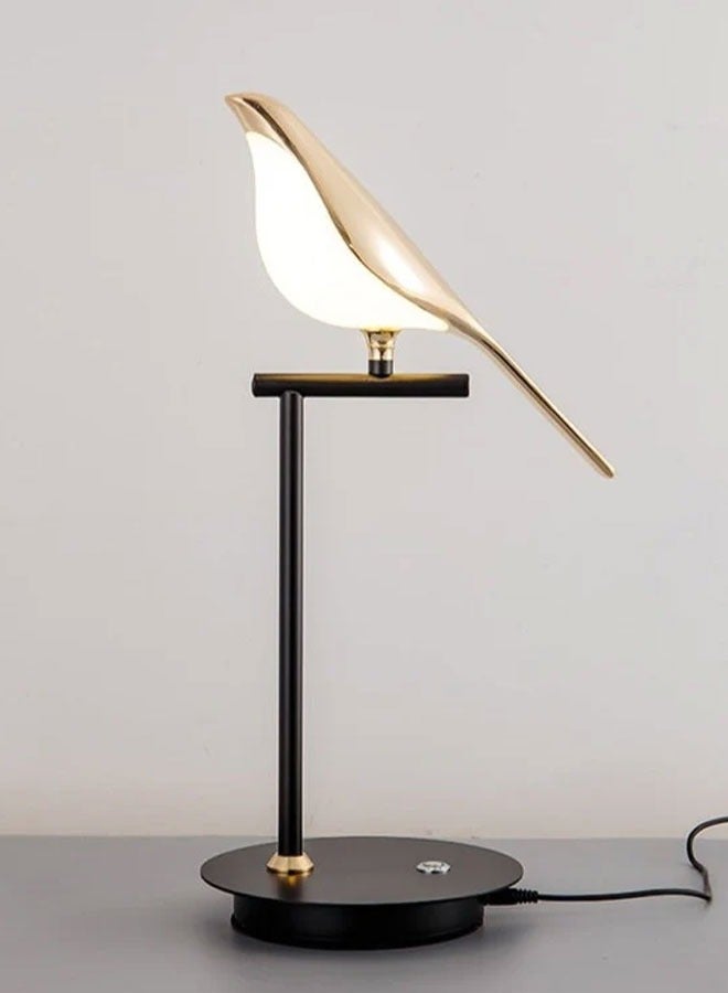 ٍSiera Light Table lamp dove single lamp, golden bird, luminous - Image 1