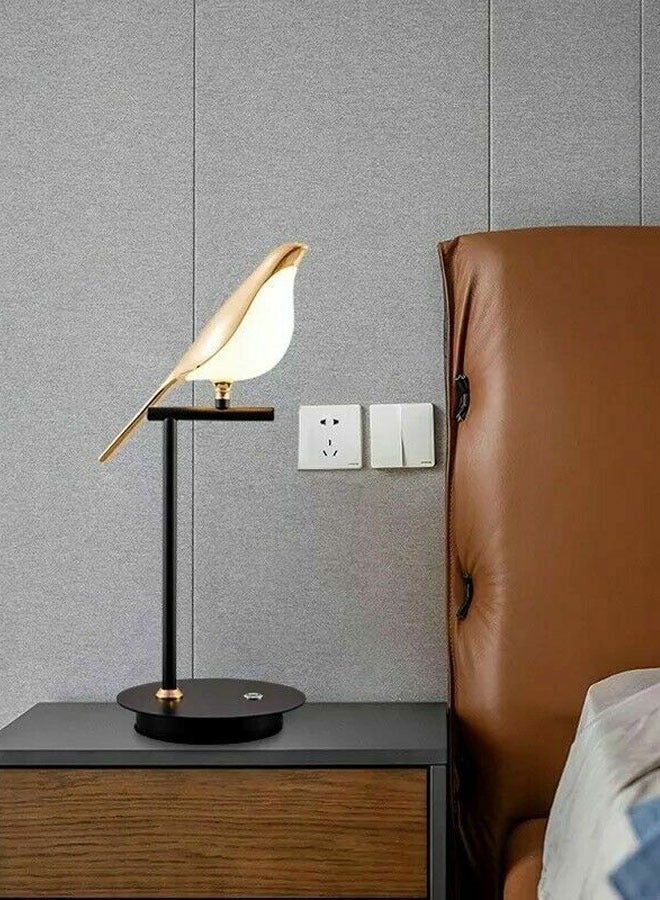 ٍSiera Light Table lamp dove single lamp, golden bird, luminous - Image 2
