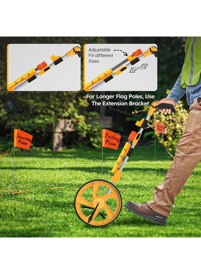 Zozen Distance Measuring Wheel in Feet and Inches, Collapsible Measure Wheel Imperial Industrial Measuring Wheel with Backpack and Tape Measure - Image 5