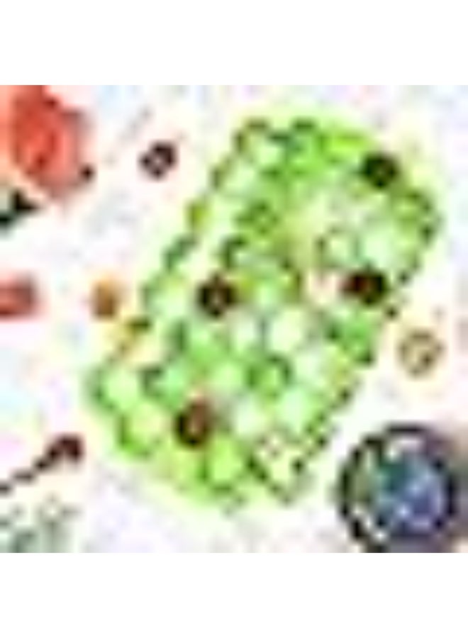 قالب ثلج سيليكون شكل خلية النحل مع غطاء شفاف – 36 فتحة – قطعتين مرنين وسهلين في الفك لتحضير مكعبات ثلج مرتبة للمشروبات - Image 3