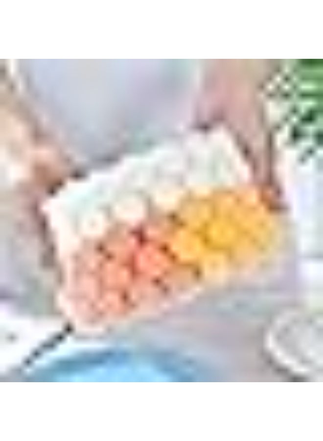 قالب ثلج سيليكون شكل خلية النحل مع غطاء شفاف – 36 فتحة – قطعتين مرنين وسهلين في الفك لتحضير مكعبات ثلج مرتبة للمشروبات - Image 5