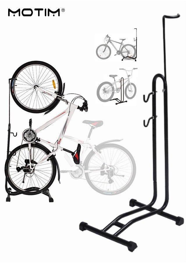 Motim Bicycle Ground Stand, Detachable Bike Parking Rack/Bike Floor Stand/Maintenance Rack for Indoor And Outdoor Ground Support of All Bike Mountain And Road Bikes  - Image 1
