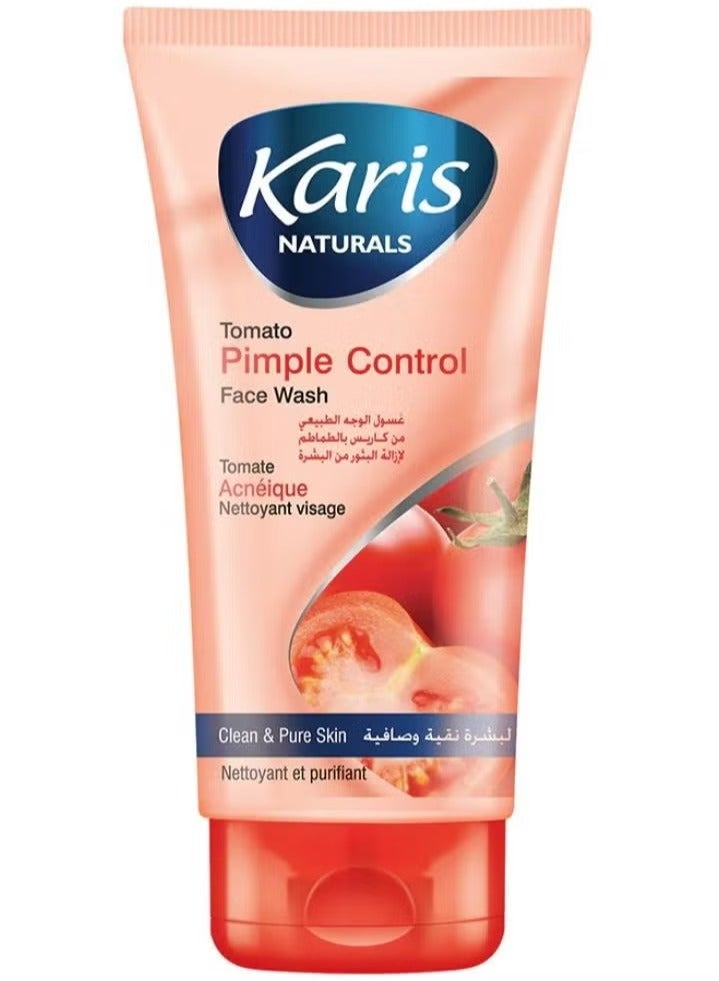Karis Pure & safe Germ Protection Face Wash 150Ml, Karis Strawberry Oil Control Face Wash 150 ml Plus Karis Pimple Control Face Wash ,Tomato , 150ml - Image 2