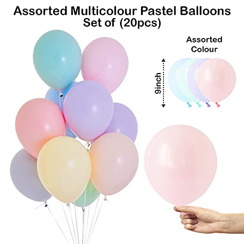 Festiko® Unicorn Theme Happy Birthday Party Decoration Combo (36 Pcs), Unicorn Themes Party Favors for Kids Birthday Decoration(Banner/Bunting,Swirls,Balloons,Cake Toppers,Cup Cake Topper,Ribbons) - Image 5