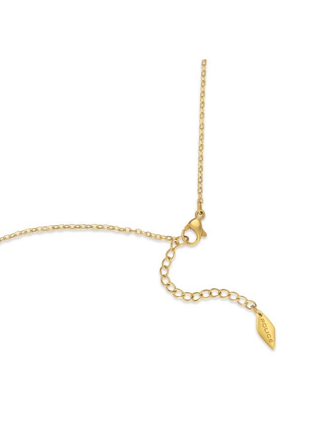 POLICE Kimana Gold Pink Pearl Butterfly Necklace for Women - Image 3