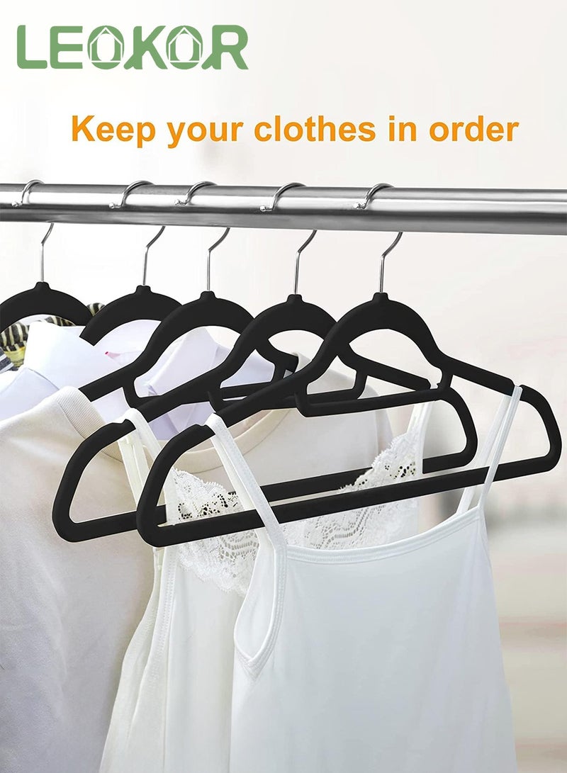 LEOKOR 50 Pack Velvet Closet Clothes Hanger Non-Slip Ultra Thin Space Saving Clothes Hangers Strong Durable Clothe Hanger for Coat ,Jacket,Suit,Shirt,Pants and Dress - Image 5