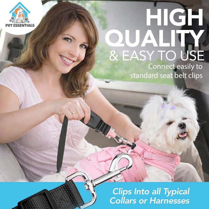 SOL 2-Pack Adjustable Dog Car Seat Belts | Safety Harness Restraint Strap - Image 5