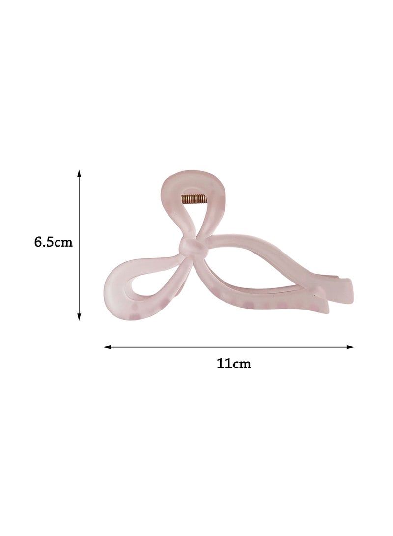 مشبك شعر ملون، مشبك قرش أكريليك جديد، مشبك شعر من خلف الرأس للفتاة، مشبك شعر كبير 6 عبوات - Image 2