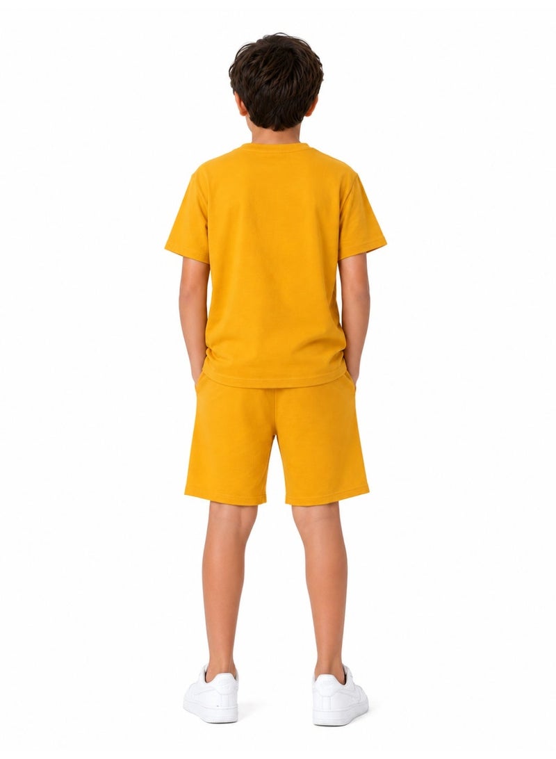 Caesar Boys' 2-piece set: short-sleeved T-shirt and shorts. - Image 2