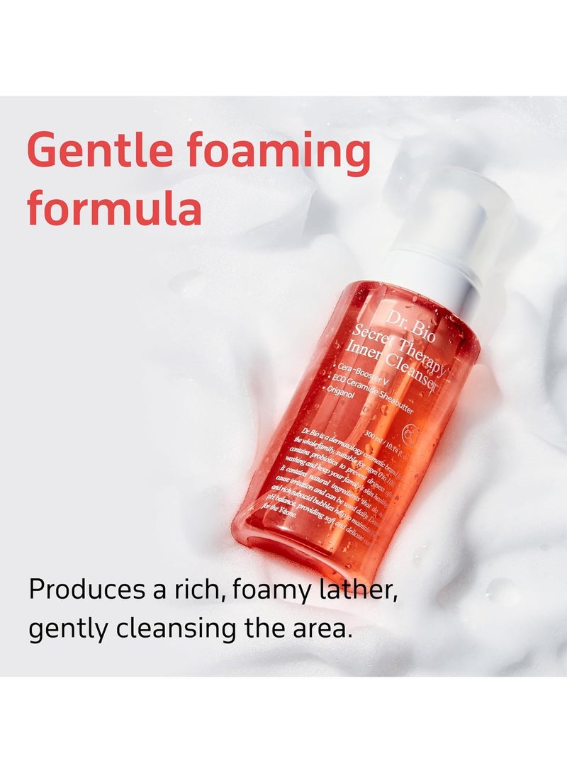 Dr.Bio Secret Therapy Korean Feminine Foaming Cleanser 300ml – pH-Balanced Intimate Wash with Probiotics & CICA – Vegan & Fragrance-Free - Image 3