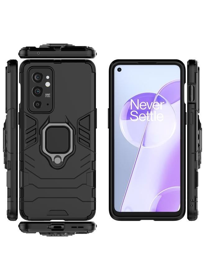 S-TOP Case For OnePlus 9RT 5G PC + TPU Shockproof Protective Phone Case with Magnetic Ring Holder - Image 3