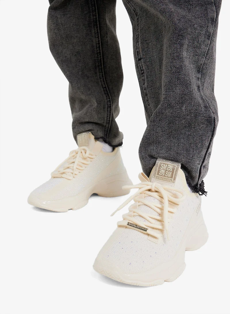 STEVE MADDEN  Mysteria-P Lace Up Low Top Sneakers for Women | Best Price UAE