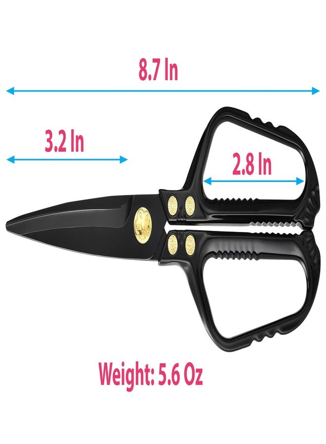 Gerior Kitchen Scissors - Heavy Duty Kitchen Shears with Stainless Steel Titanium-Coated Blades for Food, Poultry, Meat & Herbs - Sharp All Purpose Cooking Scissors Dishwasher Safe - Image 5
