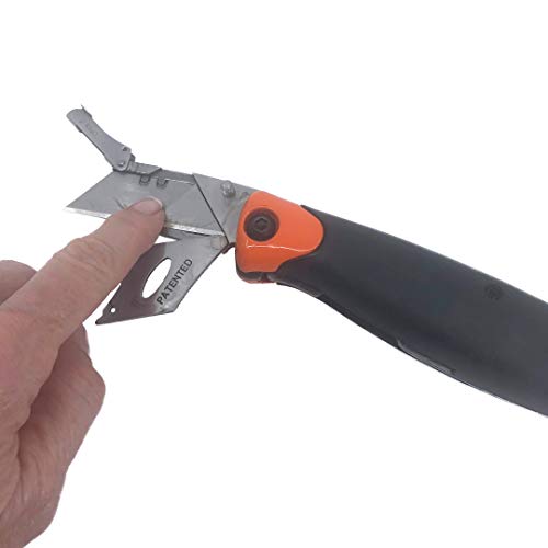 Swanson Tool Co. , Inc Swanson Tool Co SVK667 Savage Folding Jab Saw with Utility Knife - Fits Standard Recip and Blades, 7-1/2", Orange/Black - Image 4