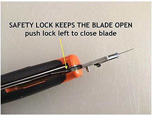 Swanson Tool Co. , Inc Swanson Tool Co SVK667 Savage Folding Jab Saw with Utility Knife - Fits Standard Recip and Blades, 7-1/2", Orange/Black - Image 3