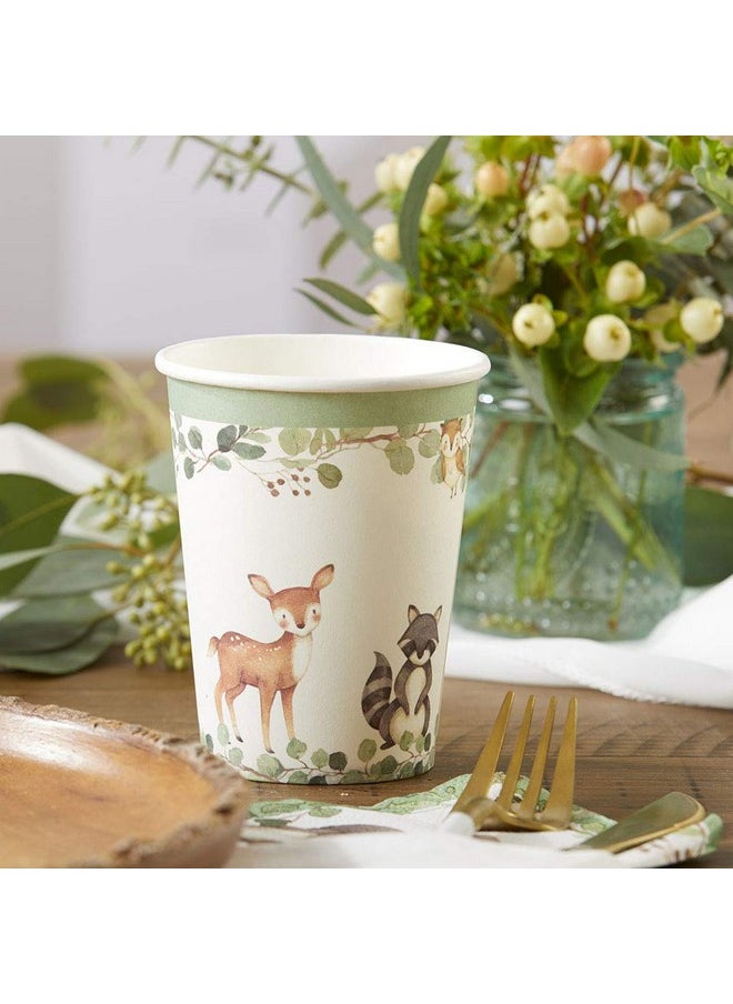 Kate Aspen - Kate Aspen Woodland Baby Shower, One Size (Pack of 16), 8 oz. Paper Cups (Set of 16) - Image 1