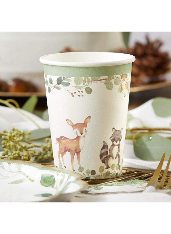 Kate Aspen - Kate Aspen Woodland Baby Shower, One Size (Pack of 16), 8 oz. Paper Cups (Set of 16) - Image 1