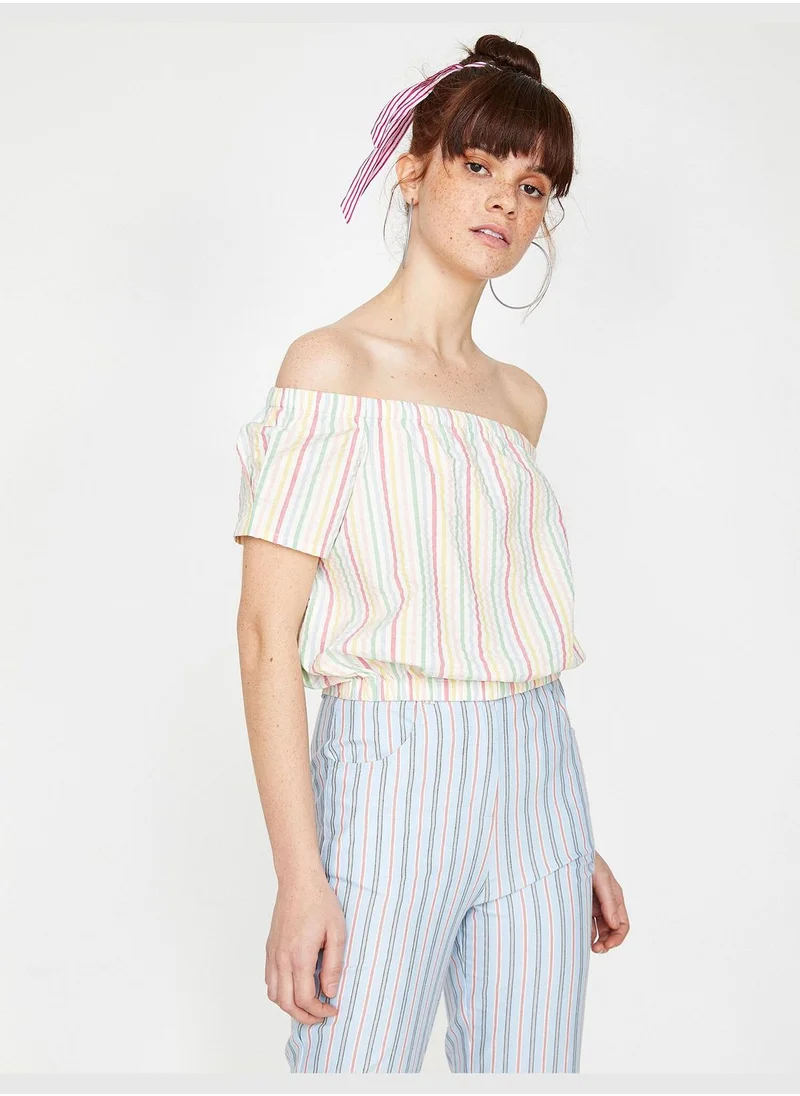 كوتون Striped Blouse