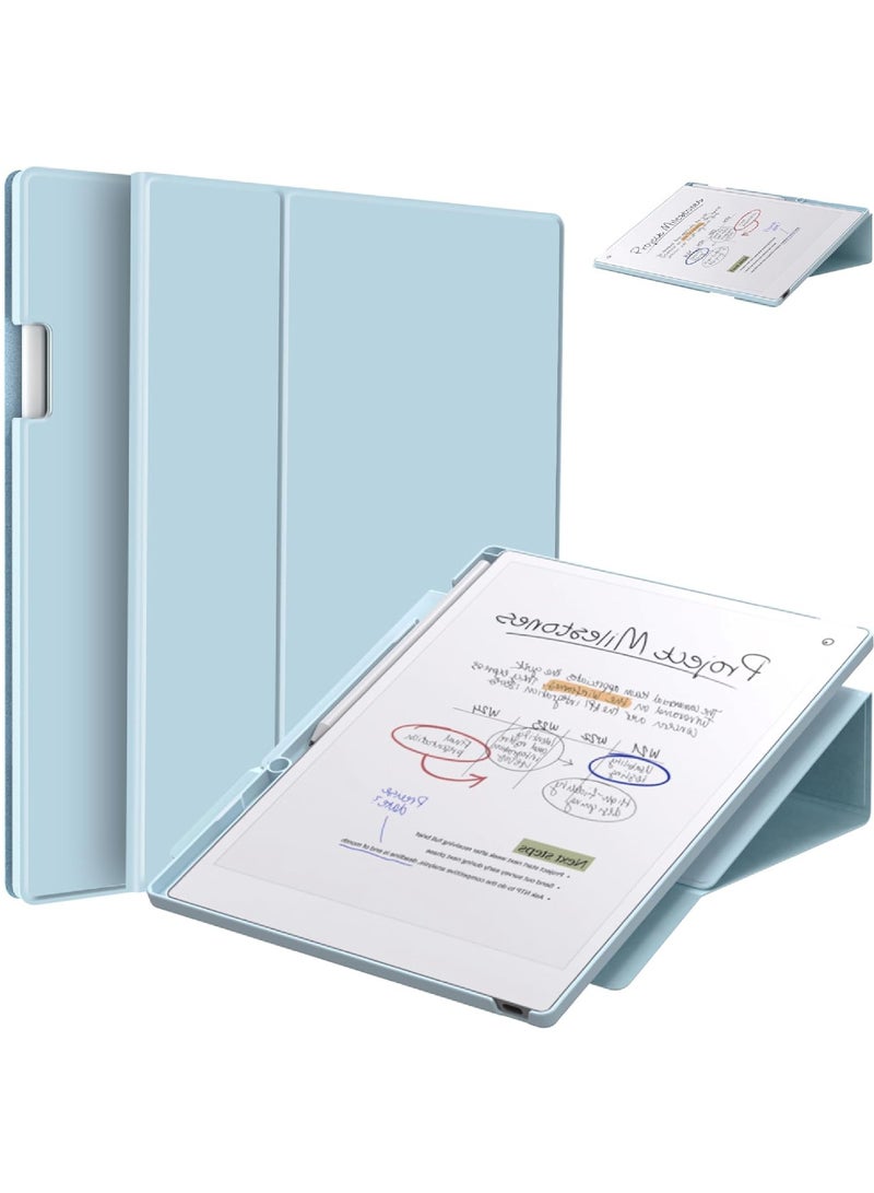 روك بو ورقة ممتازة برو اللون 11.8 بوصة الهاتف المحمول حالة - المدمج في حامل القلم متعددة زاوية عرض النوم التلقائي / استيقظ كتاب الغطاء ، تنطبق على ورقة ممتازة برو قرص 11.8 بوصة صدر في عام 2024 - Image 1