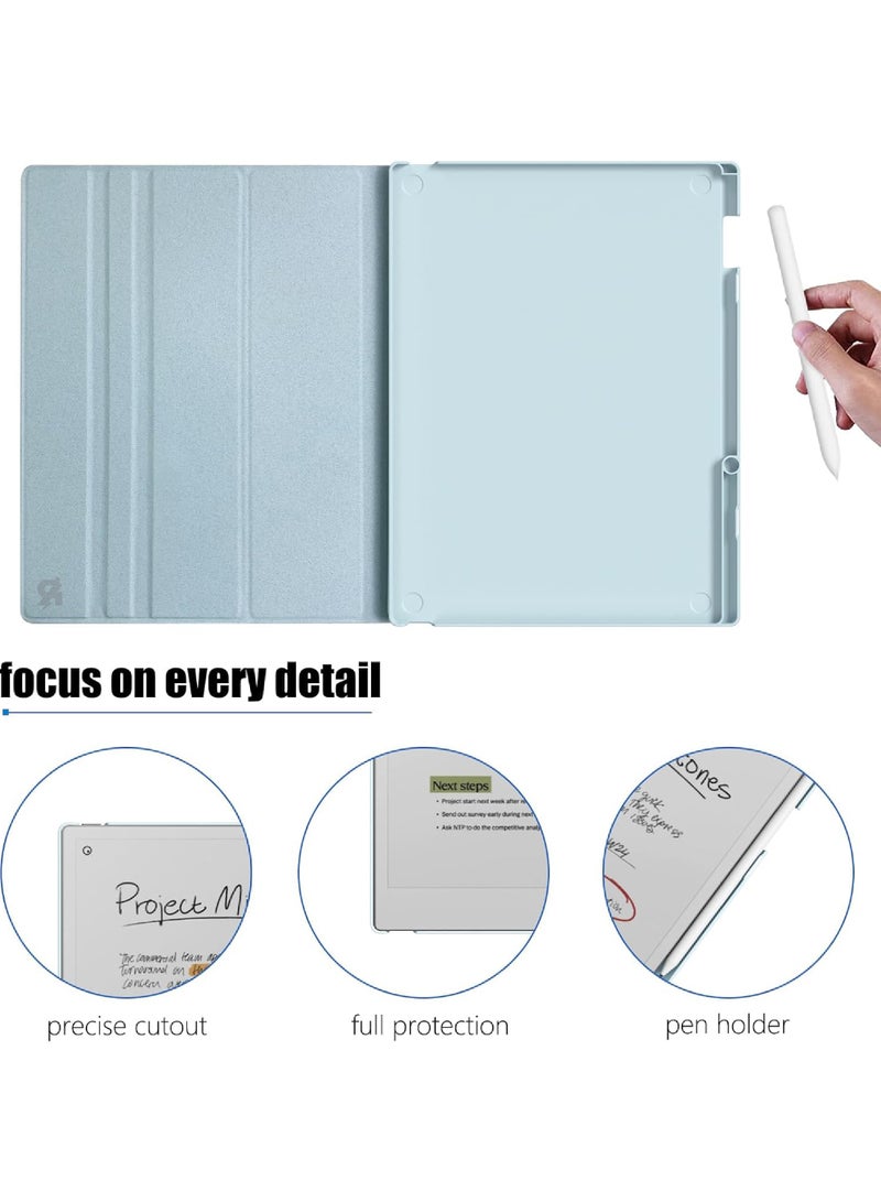 روك بو ورقة ممتازة برو اللون 11.8 بوصة الهاتف المحمول حالة - المدمج في حامل القلم متعددة زاوية عرض النوم التلقائي / استيقظ كتاب الغطاء ، تنطبق على ورقة ممتازة برو قرص 11.8 بوصة صدر في عام 2024 - Image 5