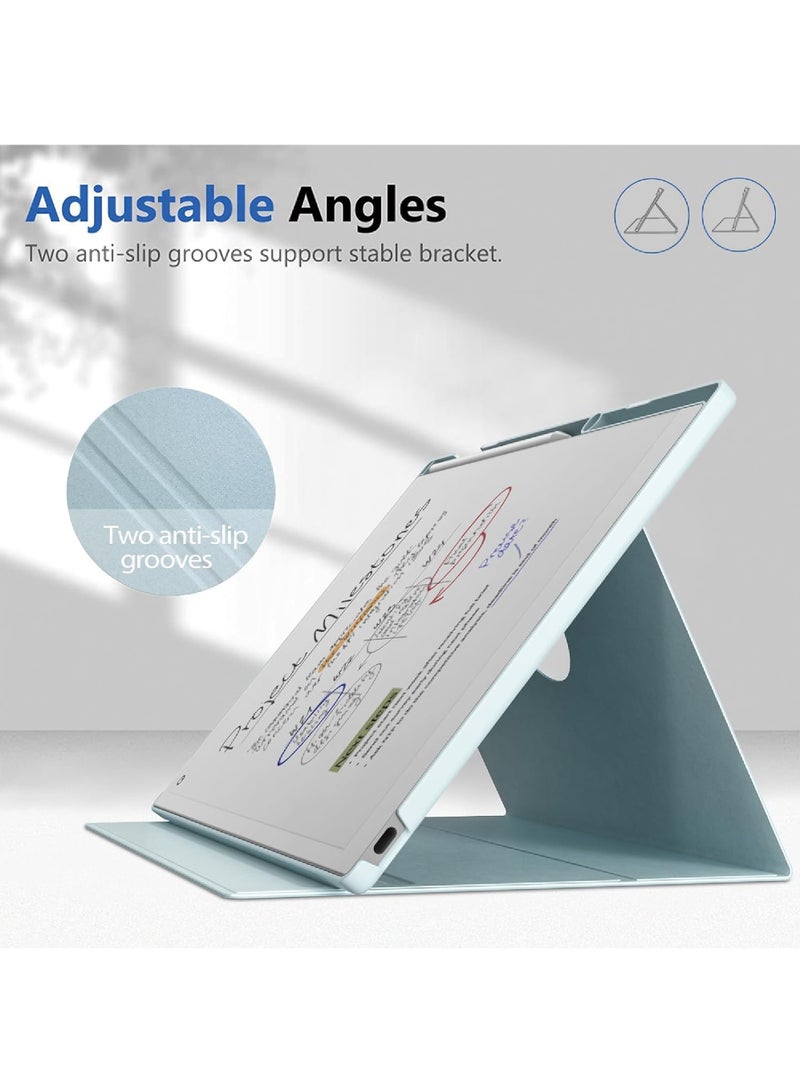 روك بو ورقة ممتازة برو اللون 11.8 بوصة الهاتف المحمول حالة - المدمج في حامل القلم متعددة زاوية عرض النوم التلقائي / استيقظ كتاب الغطاء ، تنطبق على ورقة ممتازة برو قرص 11.8 بوصة صدر في عام 2024 - Image 4