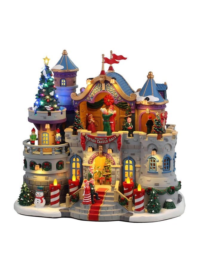 LEMAX Santa's Castle Gala, Animated Building, Resin, Tabletop, Red, Green, Baroque, Christmas, 2024, 4.5V Adaptor #45270