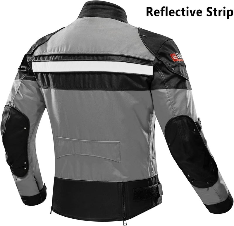 BORLENI Unisex D-020 Motorcycle Jacket - Image 2