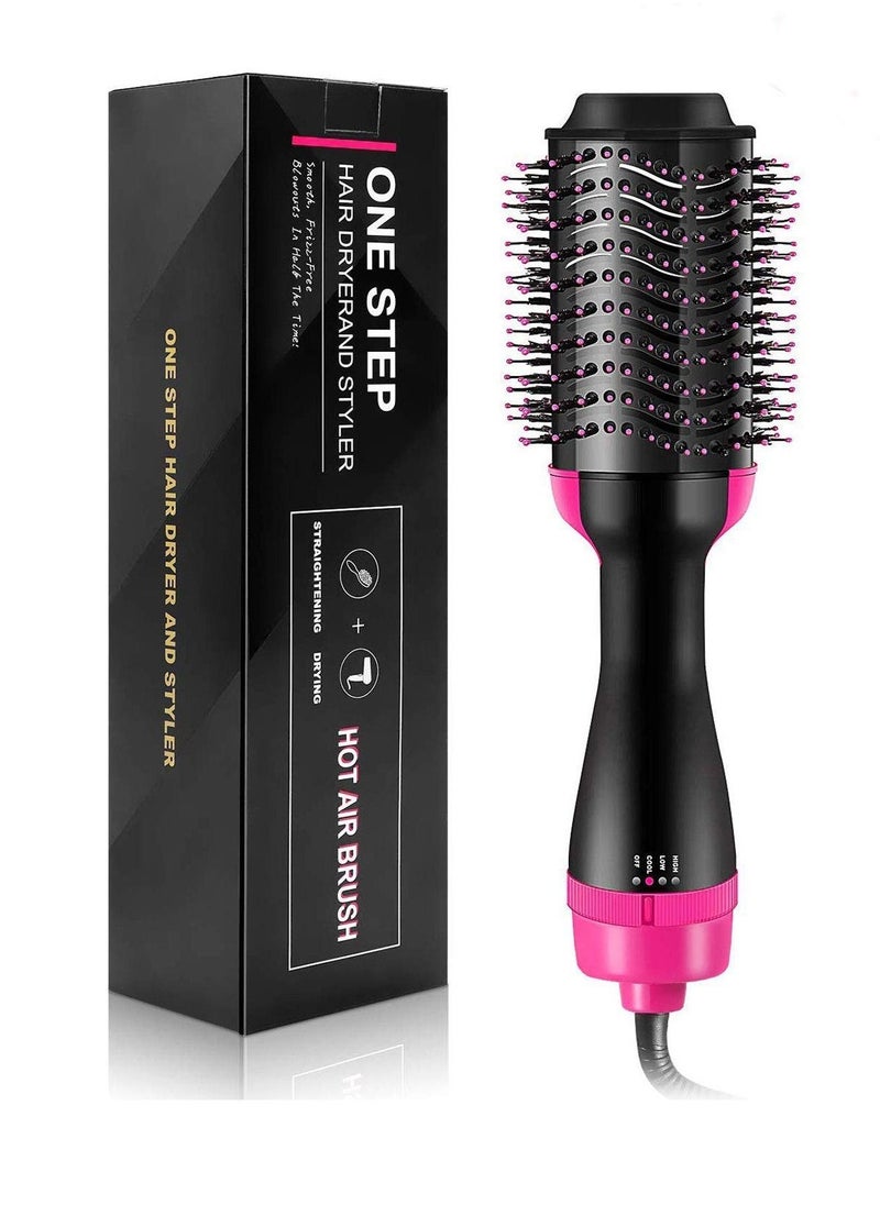 One Step Hair Dryer Brush, Hot Air Brush,Hair Volumizer for Drying & Straightening & Curling, 3 in 1 Brush Blow Dryer Styler for Rotating Straightening, Curling, Salon Negative Ion Ceramic Dryer Brush  - Image 2