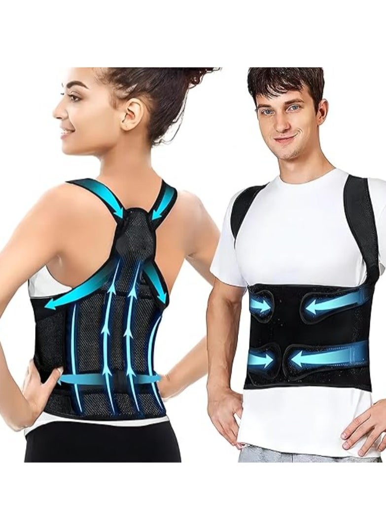 Cool Baby Style - COOLBABY Back Support Waist Trim Strap Unisex, Adjustable Breathable Posture Back Support Improves Back Posture and Provides Lumbar Support L Size - Image 1