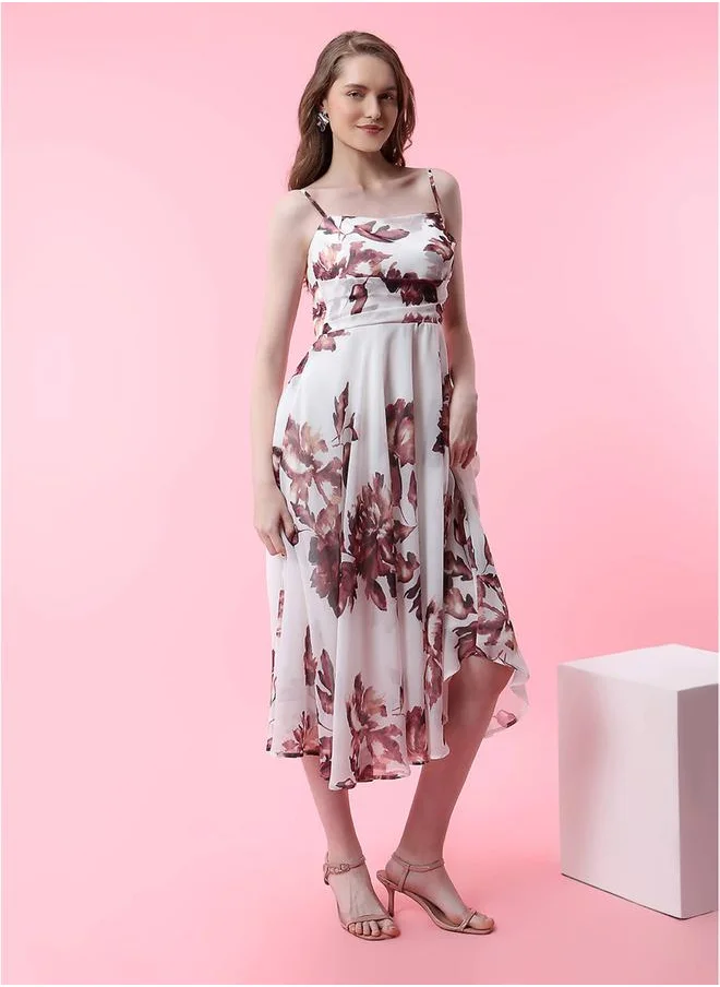 ميش Floral Print Dress
