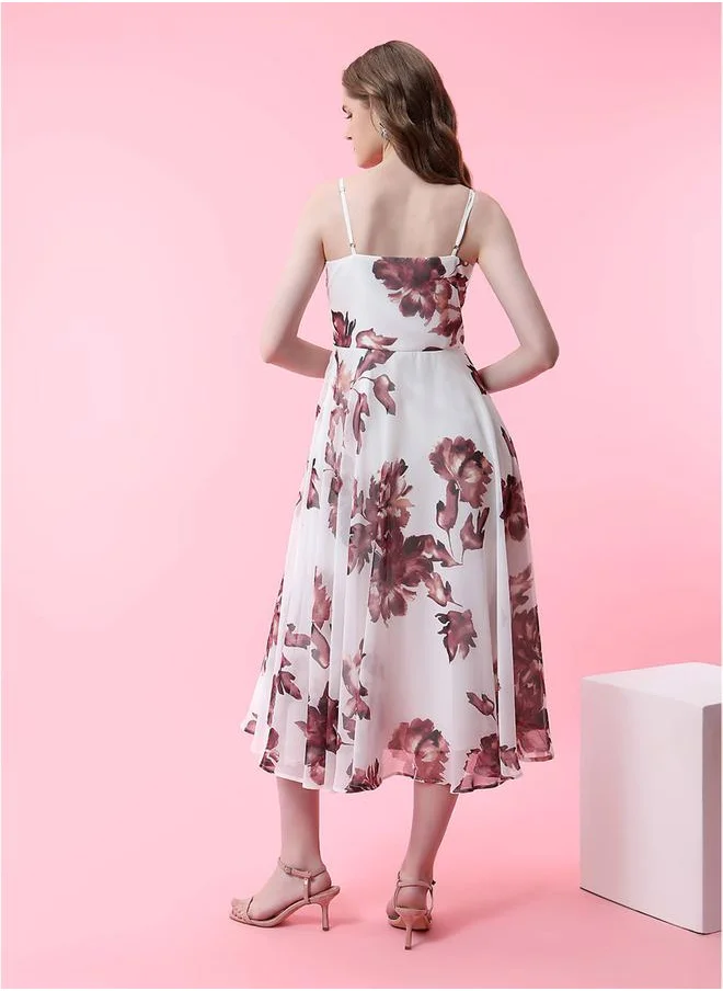ميش Floral Print Dress