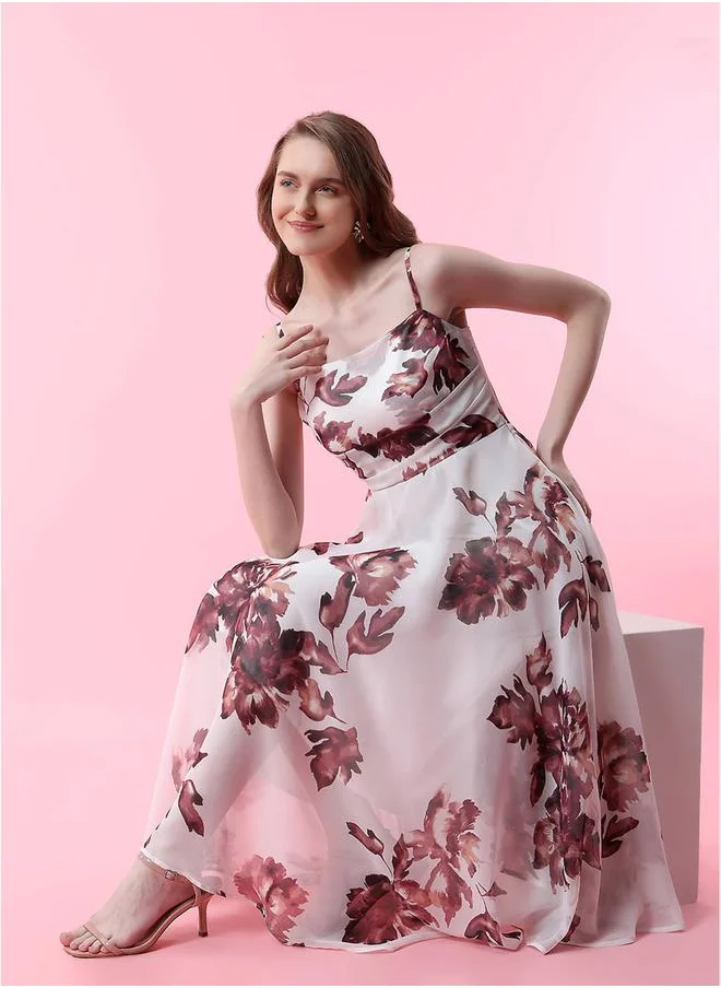 ميش Floral Print Dress