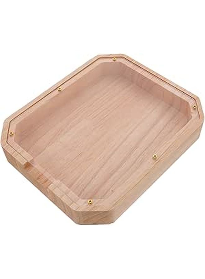 Clear Wooden Piggy Bank Coin Container Encourages Saving Habits And Room Decoration - Image 1