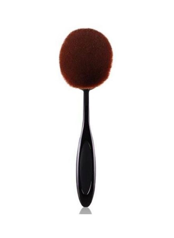 Oval Shaped Foundation Brush Black/Brown/Yellow - Image 3