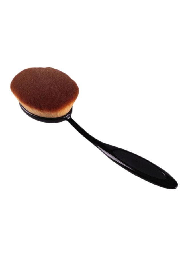 Oval Shaped Foundation Brush Black/Brown/Yellow - Image 1