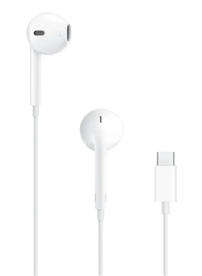 EarBuds with USB C Wired Earbuds with Microphone & Volume Control, In-ear Headphones for iPhone 15 Pro Max, iPad Pro/Air, Samsung (White)  - Image 1
